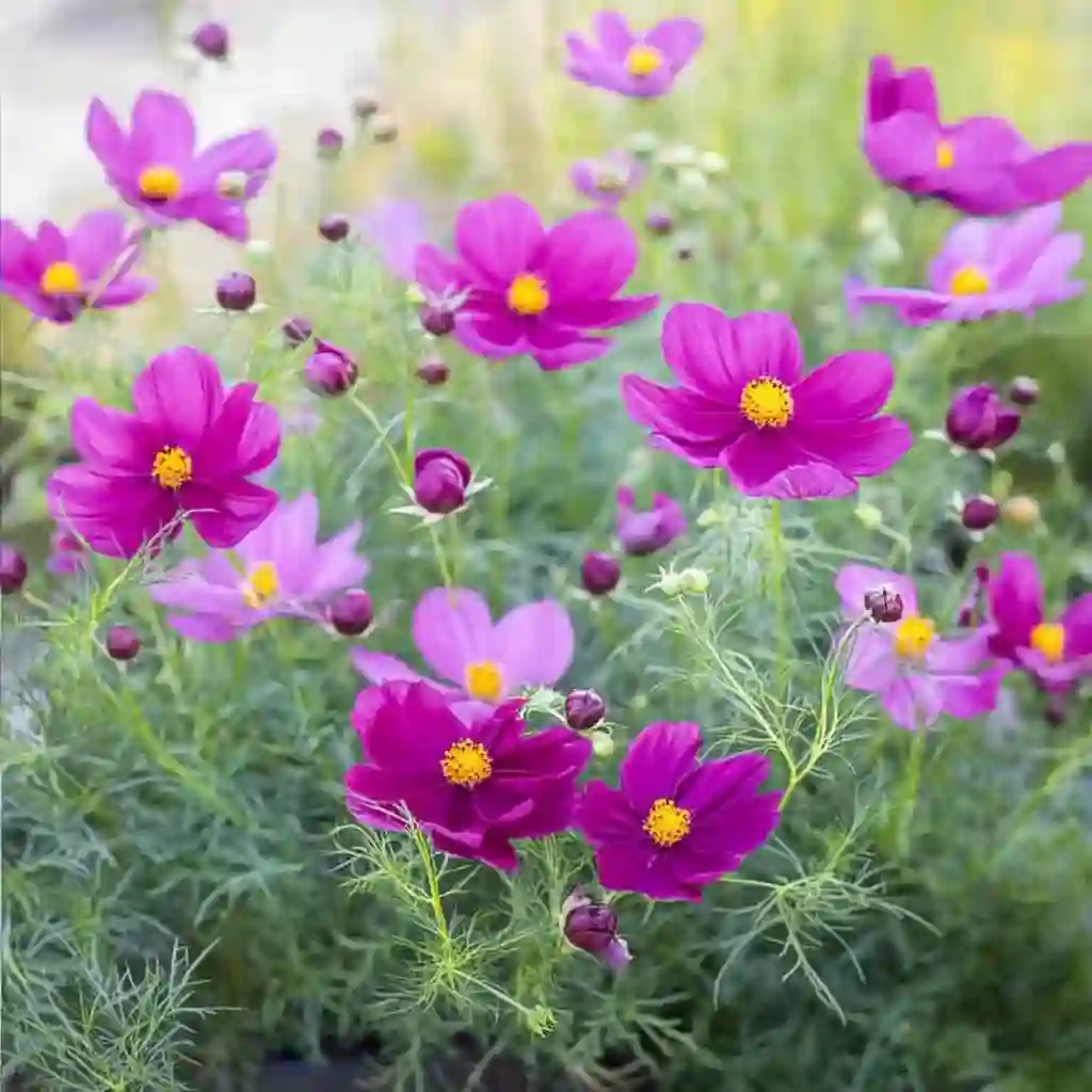 How to Grow Stunning Cosmos Flowers: A Complete Guide A casual hand-tied bouquet of Cosmos, zinnias, and wheat stems in a mason jar—effortless cut-flower magic for farmhouse vibes.