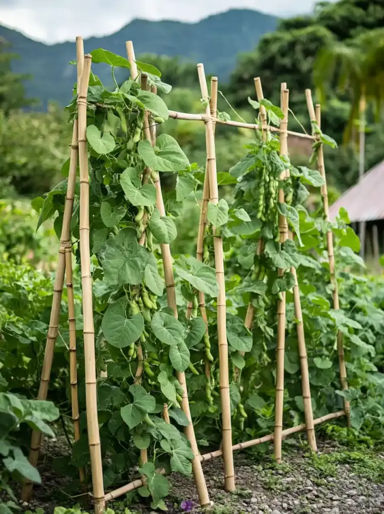 15 Easy DIY Cucumber Trellis Ideas to Maximize Your Garden Space 1. Bamboo Cucumber Trellis