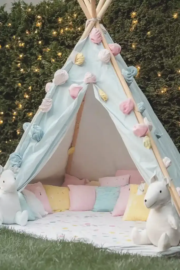 10+ Easter-Themed Kids Backyard Ideas for Springtime Play 7. Pastel-Colored Climbing Wall 🎨🧗♀️