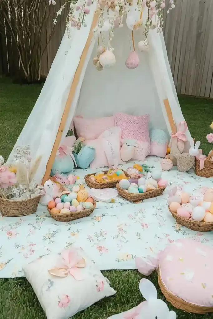 10+ Easter-Themed Kids Backyard Ideas for Springtime Play 7. Pastel-Colored Climbing Wall 🎨🧗♀️