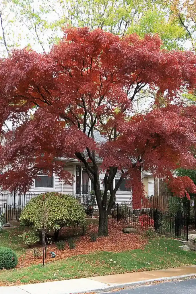10 Easy-Care Trees for a Beautiful Front Yard 1. Japanese Maple (Acer palmatum)
