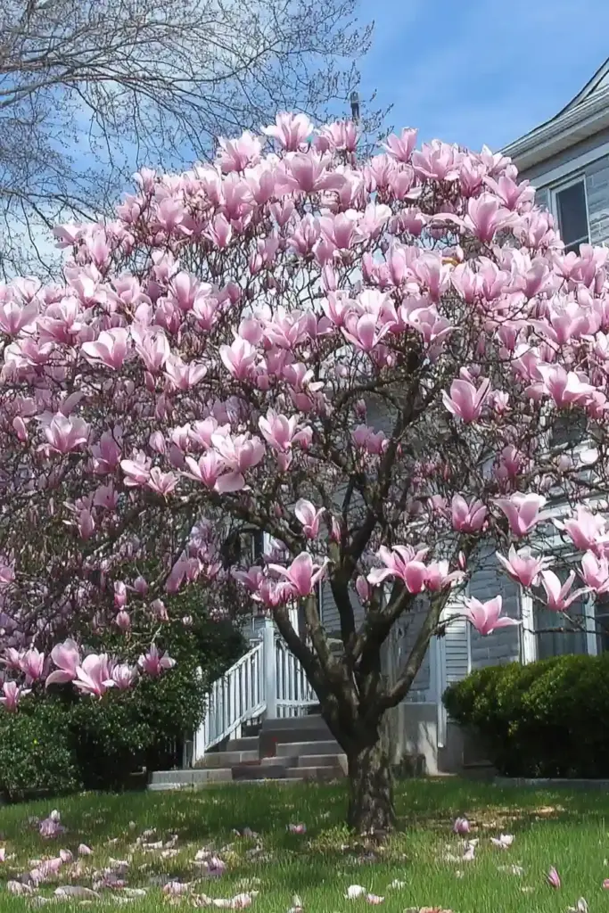 10 Easy-Care Trees for a Beautiful Front Yard 7. Magnolia (Magnolia spp.)