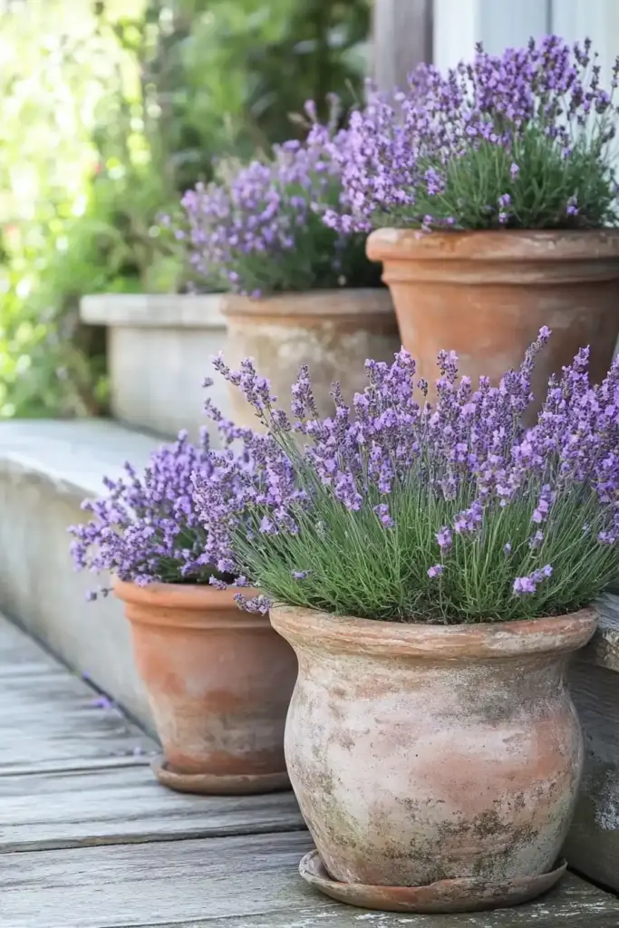 💐 10. Artificial Lavender Border