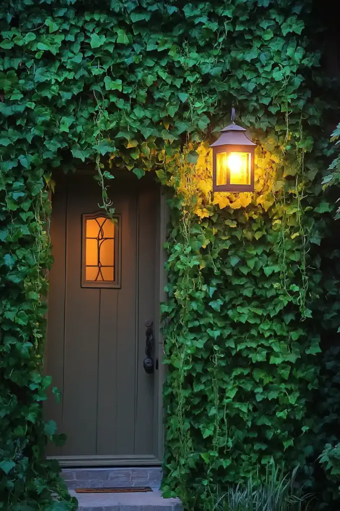 🌿 1. Cascading Artificial Ivy Wall