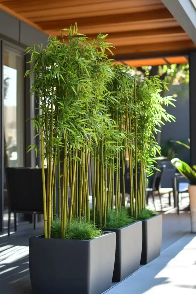 🎋 8. Artificial Bamboo Screen