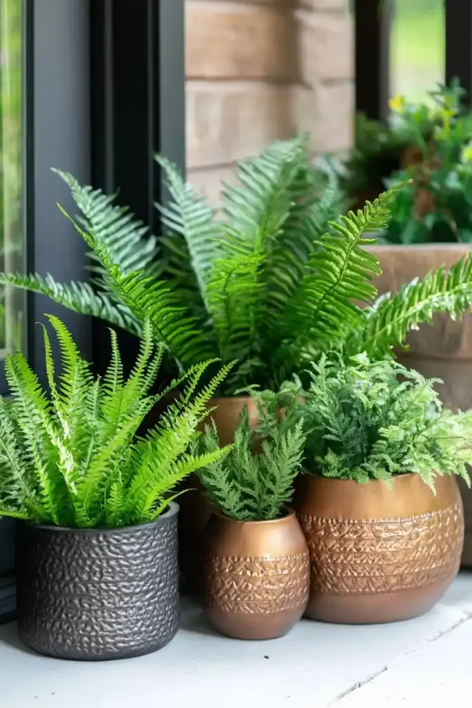 🌲 7. Mixed Faux Fern Sanctuary