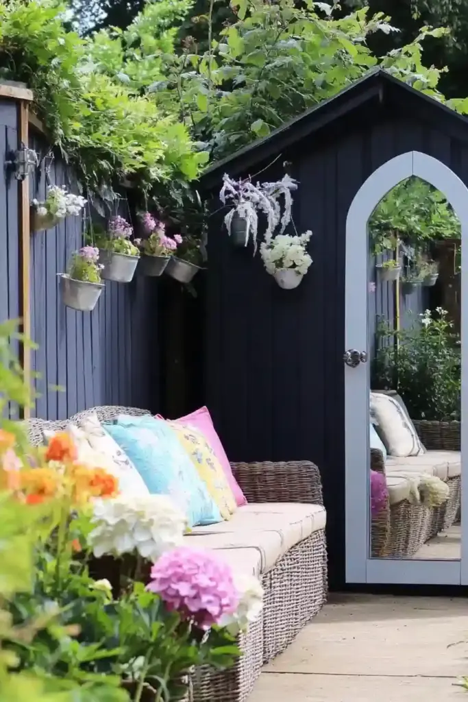 10 Ways to Transform and Enjoy Your Garden on a Budget Paint Your Fence or Shed for a Fresh Backdrop