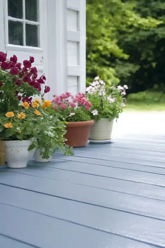 10 Ways to Transform and Enjoy Your Garden on a Budget Spruce Up a Tired Patio or Decking By Painting It!