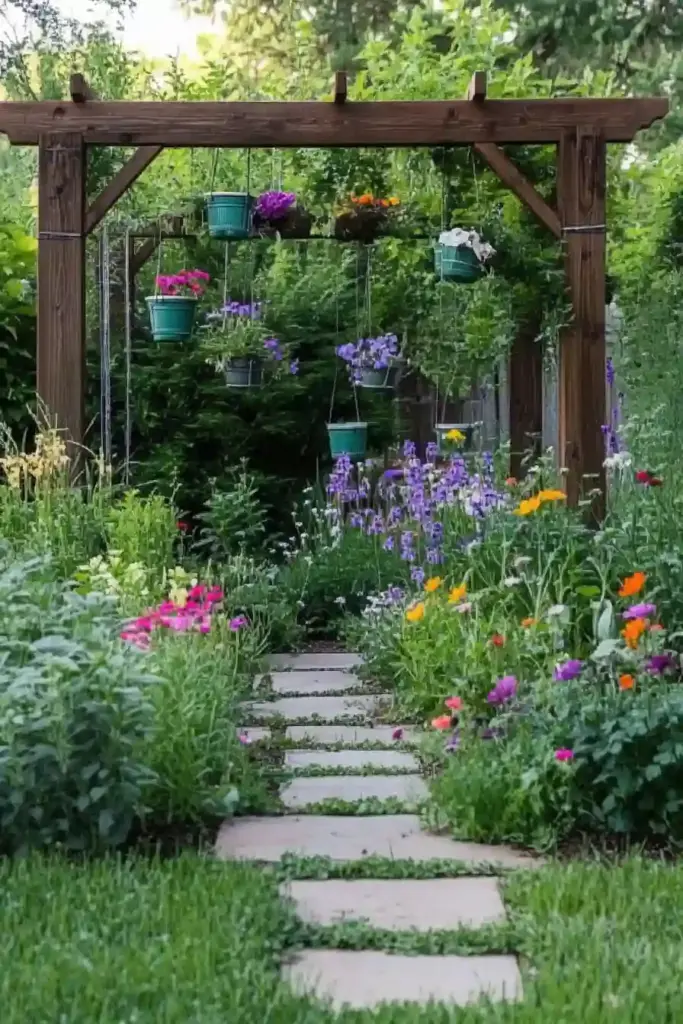 đ¸ 11 Beautiful Cut Flower Garden Ideas to Brighten Your Outdoor Space Handcrafted DIY cut flower garden with reclaimed wood beds and creative plant markers in a backyard