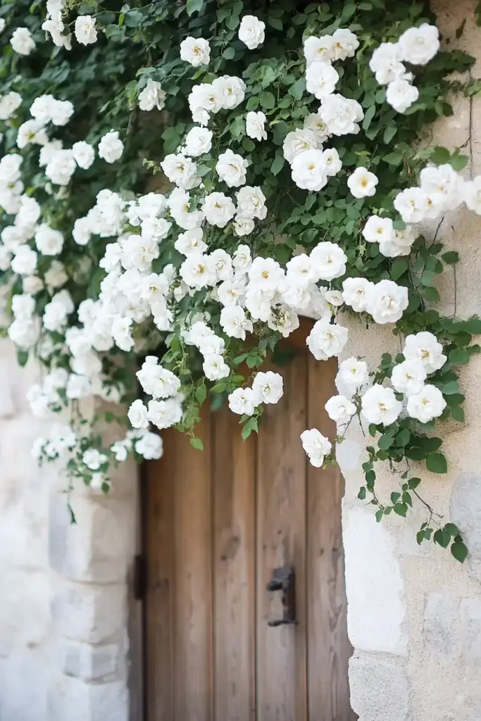 14 Rose Garden Ideas to Transform Your Outdoor Space 11. Around Doorways