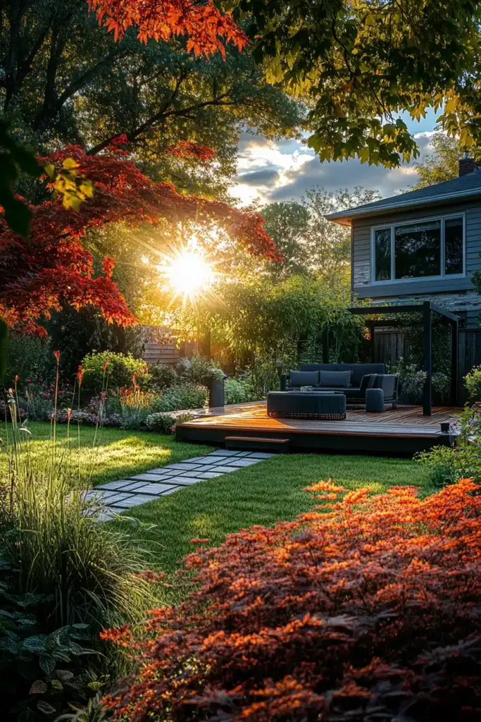 Small Yard Landscape Ideas: 15 Creative Ways to Maximize Your Outdoor Space Patio Perfect: Curved Paths & Green Accents for Effortless Flow