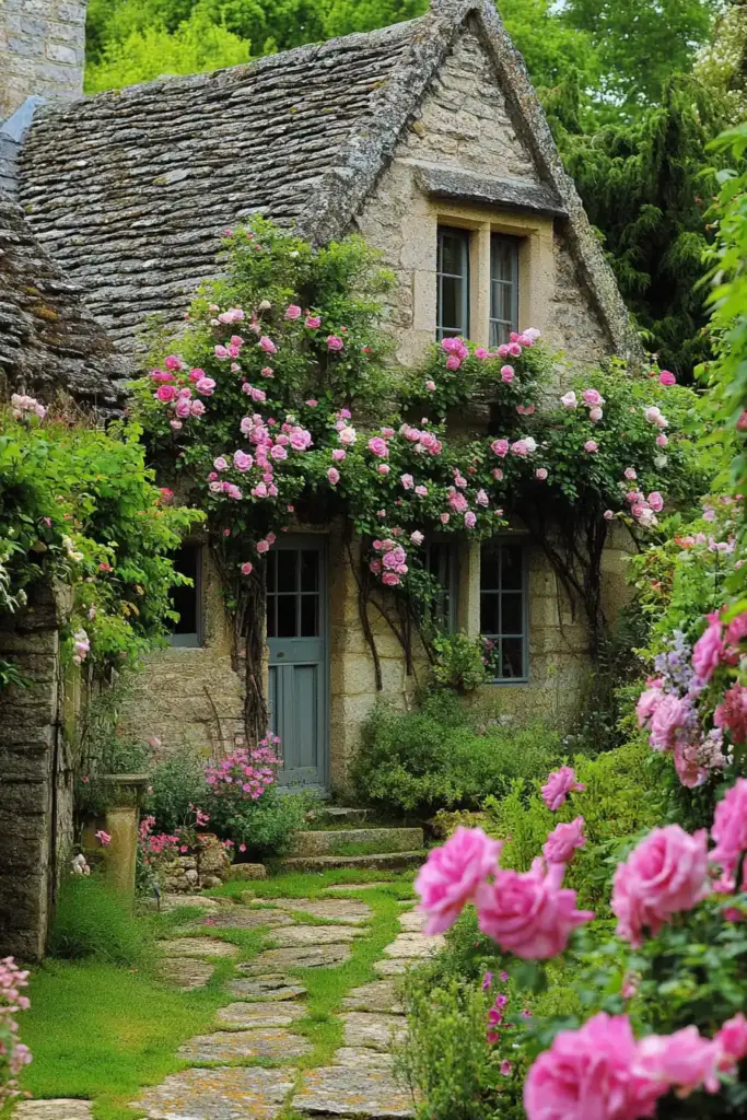 14 Rose Garden Ideas to Transform Your Outdoor Space 13. Climbing Roses on Obelisks