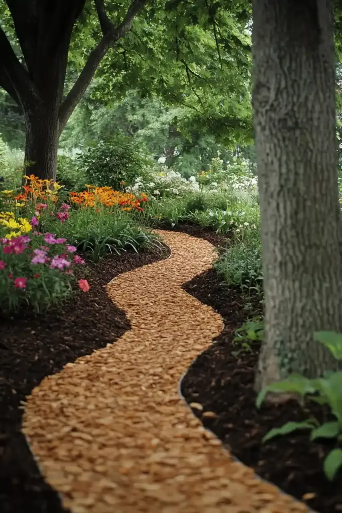 17+ Creative Cedar Mulch Landscaping Ideas 14. Solve Drainage Problems on a Budget with Cedar Mulch