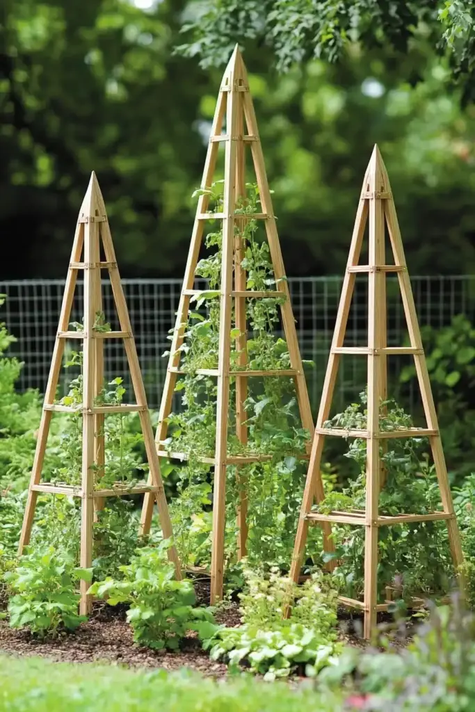 15. DIY Tomato Cage Trellis
