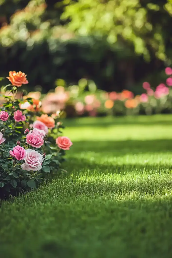Roses Galore: 15 Rose Garden Layout Ideas That Will Transform Your Outdoor Space 🌹 15. Thorned & Thriving: Casual Elegance Meets Rose-Filled Calm