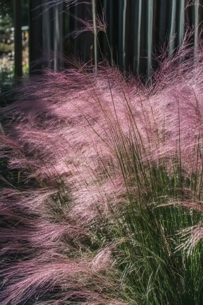 🌾 15. Pink Muhly Grass (Muhlenbergia capillaris)