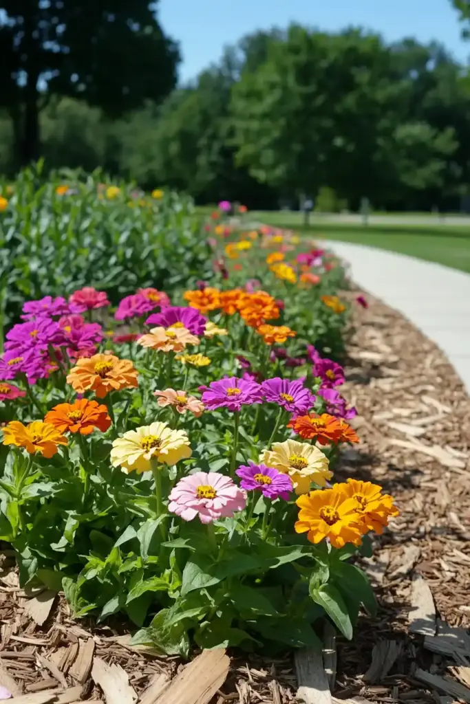 17+ Creative Cedar Mulch Landscaping Ideas 16. Enhance Your Plant Beds with a Cedar Mulch Makeover