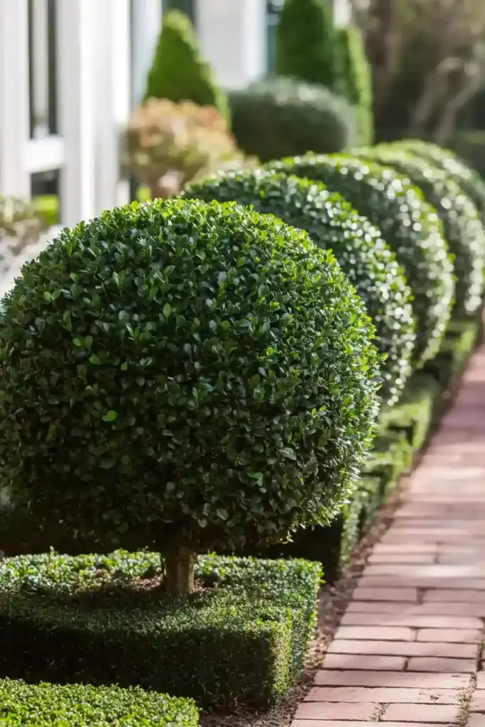 19 Best Low-Growing Shrubs for the Front of Your House 1. Boxwood (Buxus sempervirens)