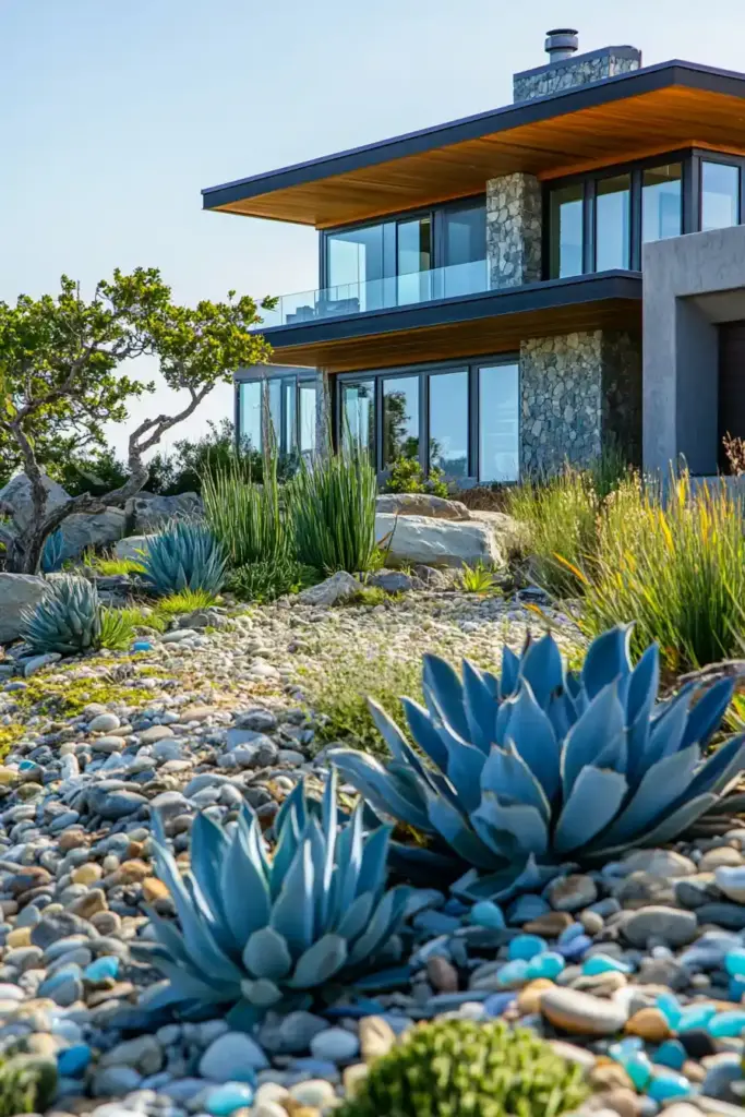 20+ Succulent Landscape Design Ideas For Your Yard Coastal Vibes
