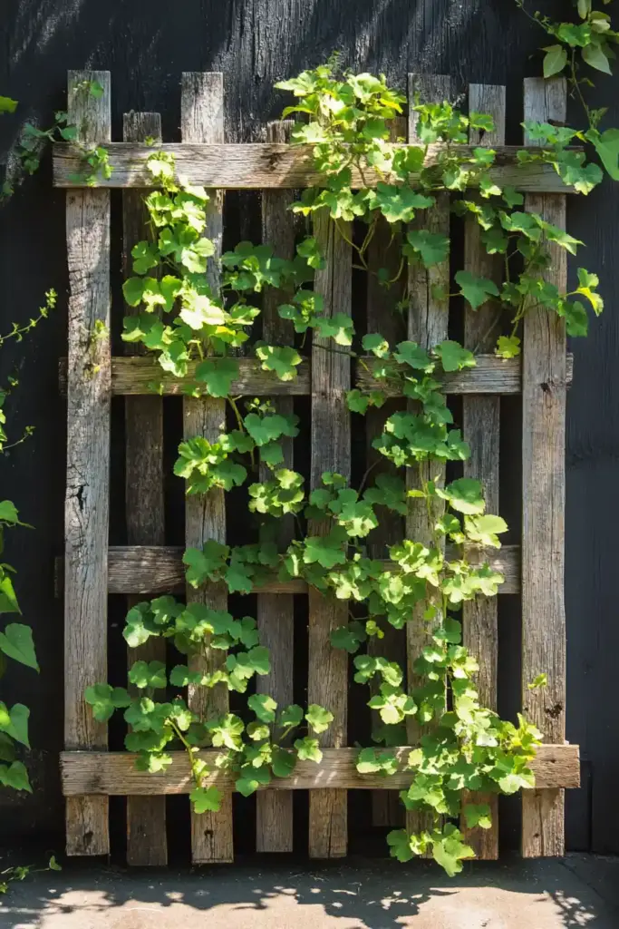 10 Innovative DIY Garden Trellis Ideas 2. Pallet Trellis