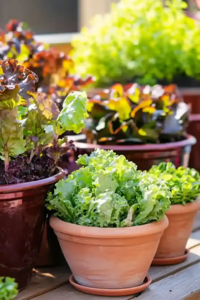 20 Best Vegetable Garden Layout Ideas to Transform Your Yard 🥬 20. Plant Shallow Containers for Cut-and-Come-Again Greens