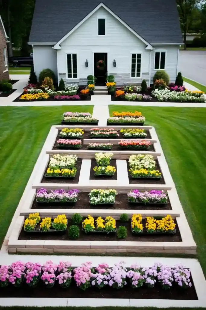 21 Beautiful Flower Beds in Front of House Ideas Designing Flower Beds That Pop