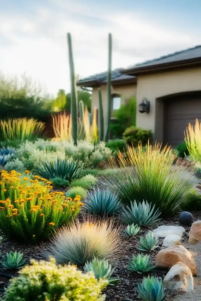 23 Inspiring Drought Tolerant Landscape Front Yard Ideas 11. Native Plants