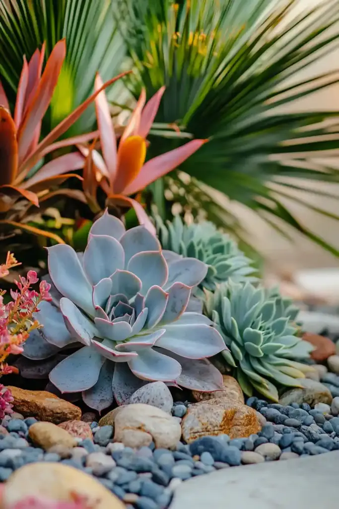 25 Stunning Full Sun Flower Bed Ideas to Brighten Up Your Yard 23. Succulent Showcase