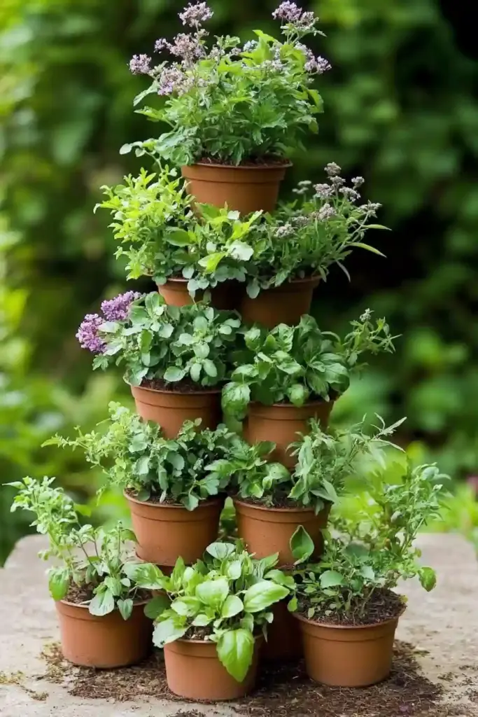 24 Ideas for An English Cottage Garden Cottage Garden Herb Stack