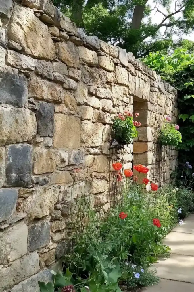 24 Ideas for An English Cottage Garden Natural Stone Walls