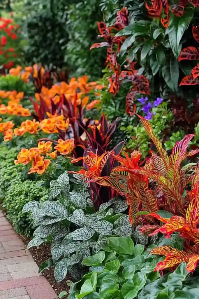 25 Cheap Landscaping Fixes That Look Expensive 24. 🌈 Add a Splash of Color with Easy-Care Croton Plants