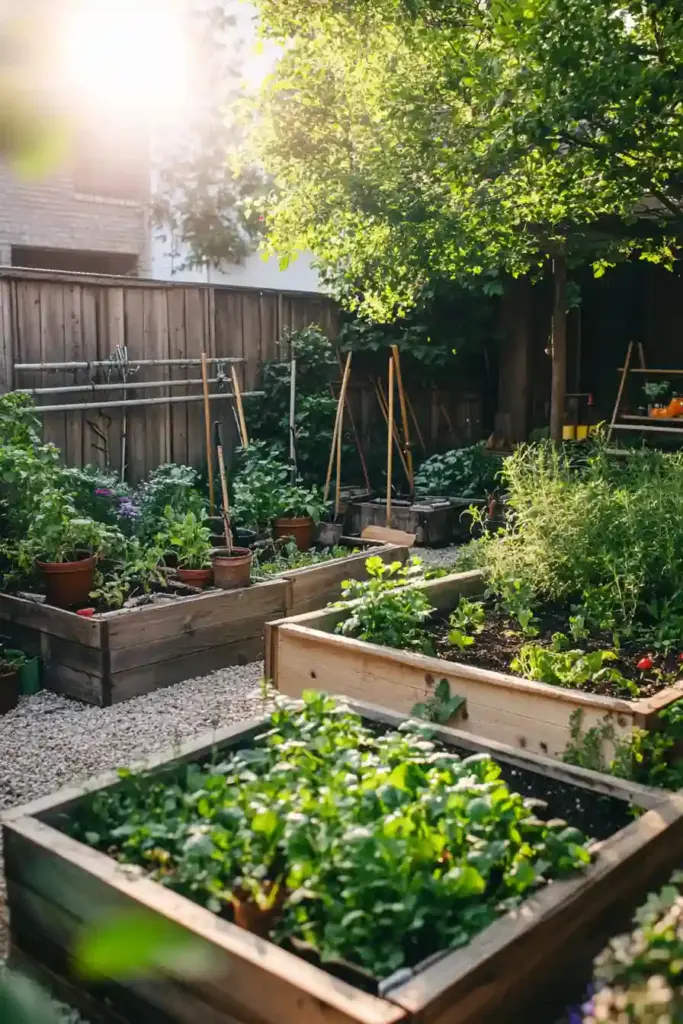 28 Best Backyard Landscaping Ideas 7. Grow a Backyard Vegetable or Herb Garden