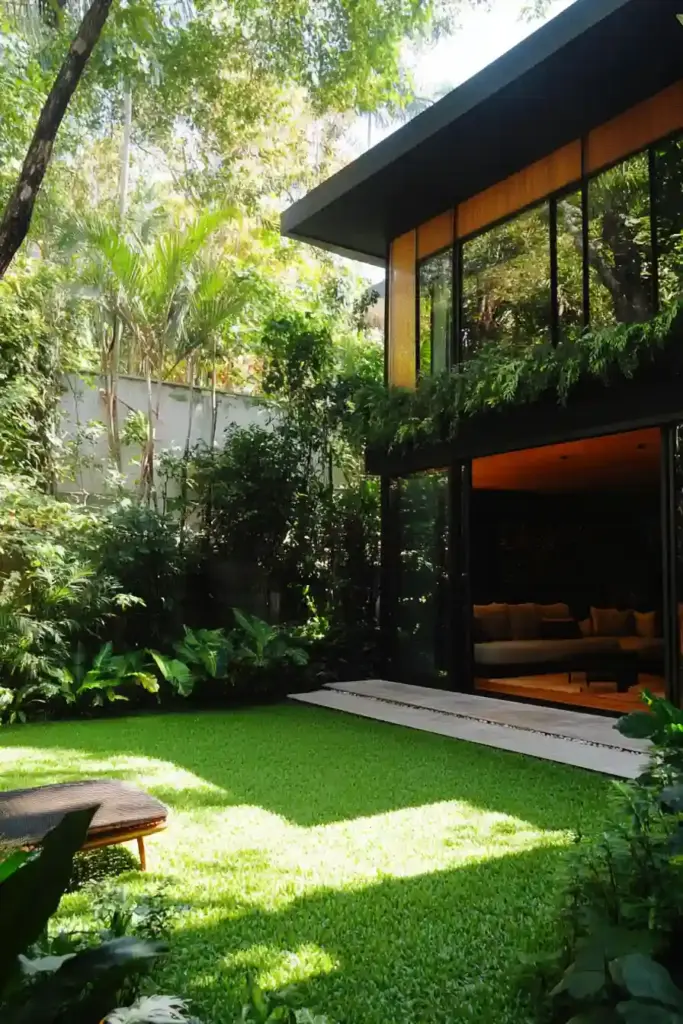 28 Best Backyard Landscaping Ideas 10. Add Lush Greenery for a Natural Backdrop