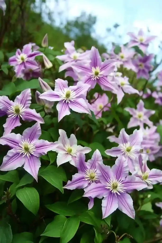 31 Best Drought-Tolerant Plants for a Colorful, Low-Maintenance Garden 2. Clematis (Clematis spp.)