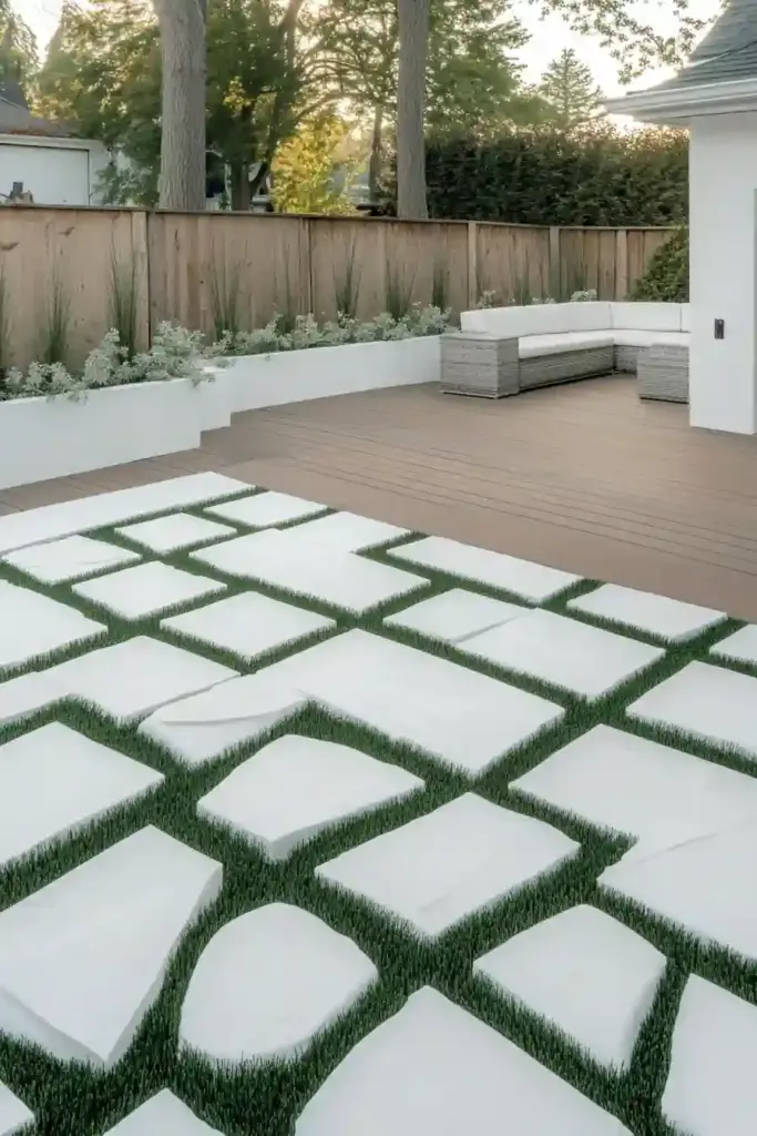 33 Stunning White Stone Landscaping Ideas Geometric Negative Space
