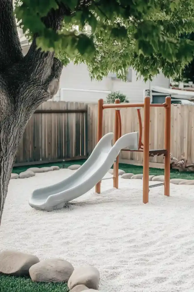 33 Stunning White Stone Landscaping Ideas Kid-Friendly Playground Surfaces