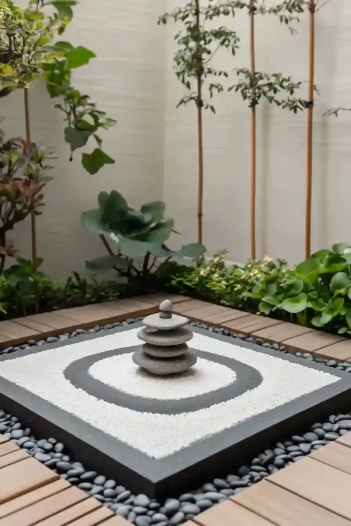 33 Stunning White Stone Landscaping Ideas Mini Zen Garden Corners