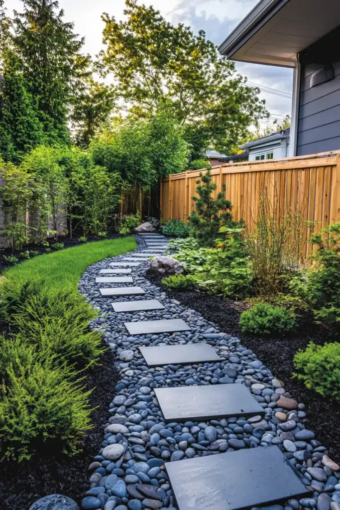 Small Yard Landscape Ideas: 15 Creative Ways to Maximize Your Outdoor Space Futuristic Zen: Stone Trails & Sculpted Minimalism
