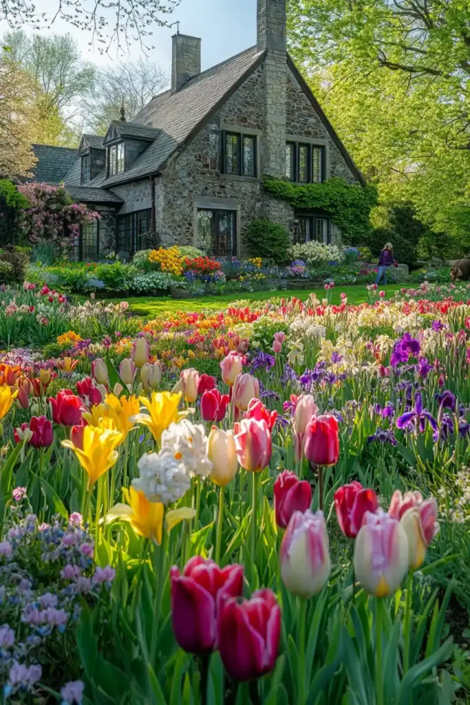 12 Front Yard Landscaping Ideas to Transform Your Curb Appeal 4. Cottage Gardens