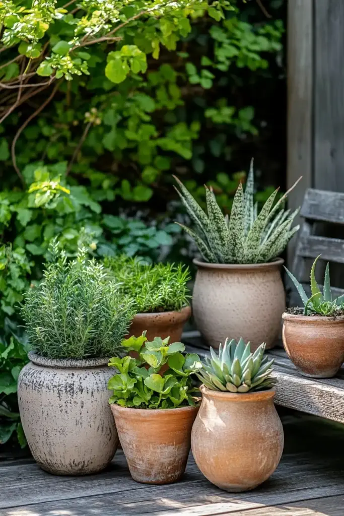 5 Flower Pot Ideas to Brighten Up Your Garden 4. Group Flower Pots Together for Impact
