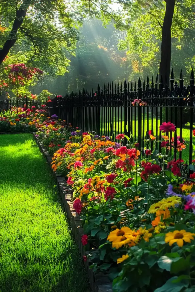25 Stunning Full Sun Flower Bed Ideas to Brighten Up Your Yard 5. Victorian Vibes