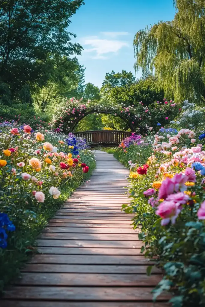 14 Rose Garden Ideas to Transform Your Outdoor Space 6. Informal Mixed Borders