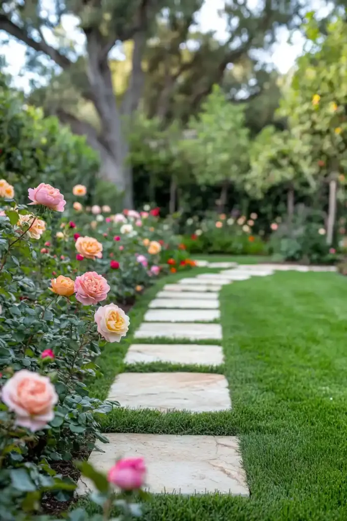 Roses Galore: 15 Rose Garden Layout Ideas That Will Transform Your Outdoor Space 🌹 7. Thorns & Glory: A Whimsical Riot of Color and Character
