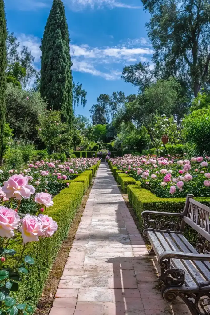 Roses Galore: 15 Rose Garden Layout Ideas That Will Transform Your Outdoor Space 🌹 8. Secret Bloom: Romance Hidden in the Roses