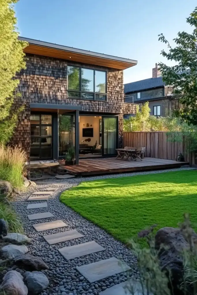 17+ Creative Cedar Mulch Landscaping Ideas 8. Design Gradient Garden Patterns with Cedar Mulch