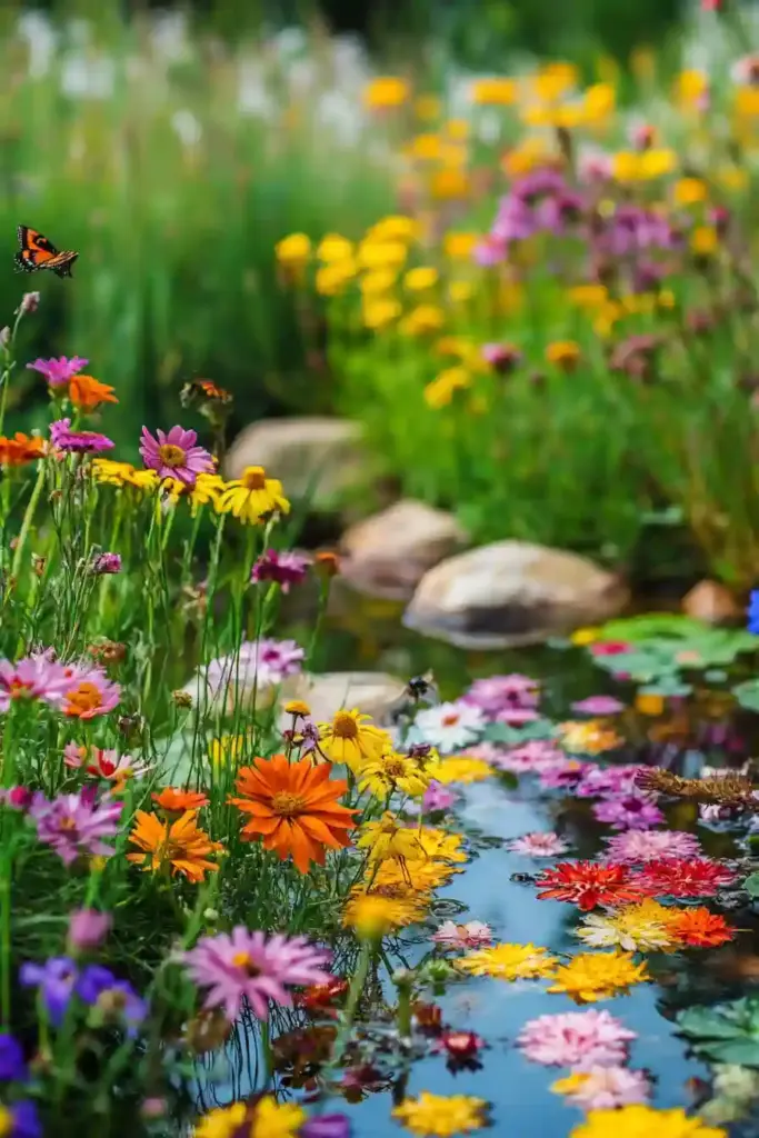 9 Creative Front Yard Pond Ideas to Elevate Curb Appeal Naturally 8. Symmetrical Twin Ponds