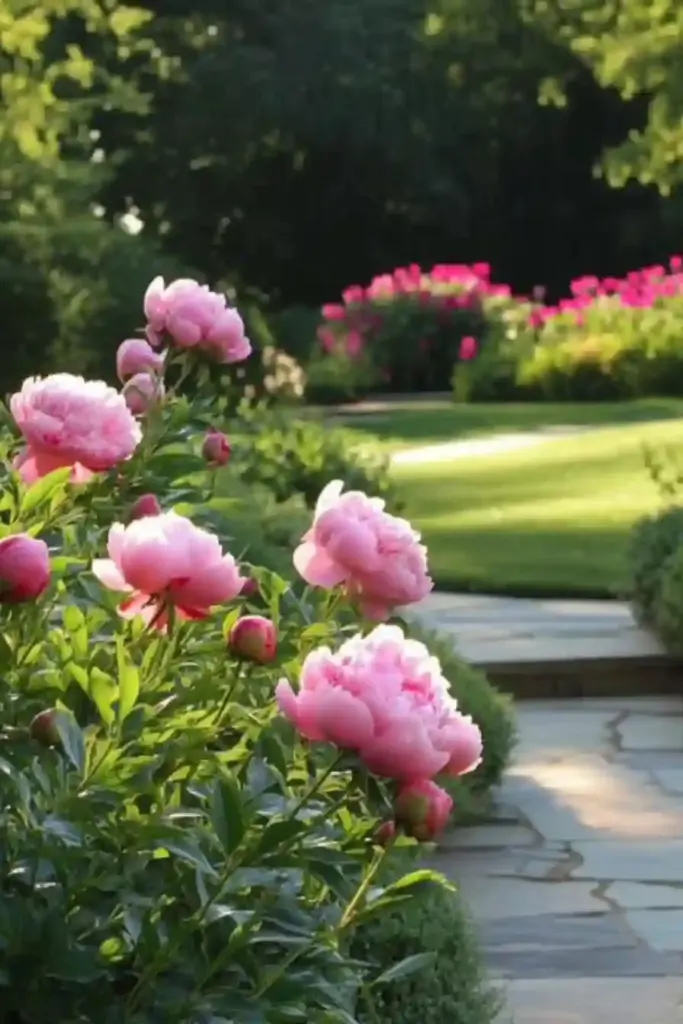 Create an English Garden with These 14 Classic Flowers 🌷 6. Peonies – Lush Blooms with Minimal Fuss