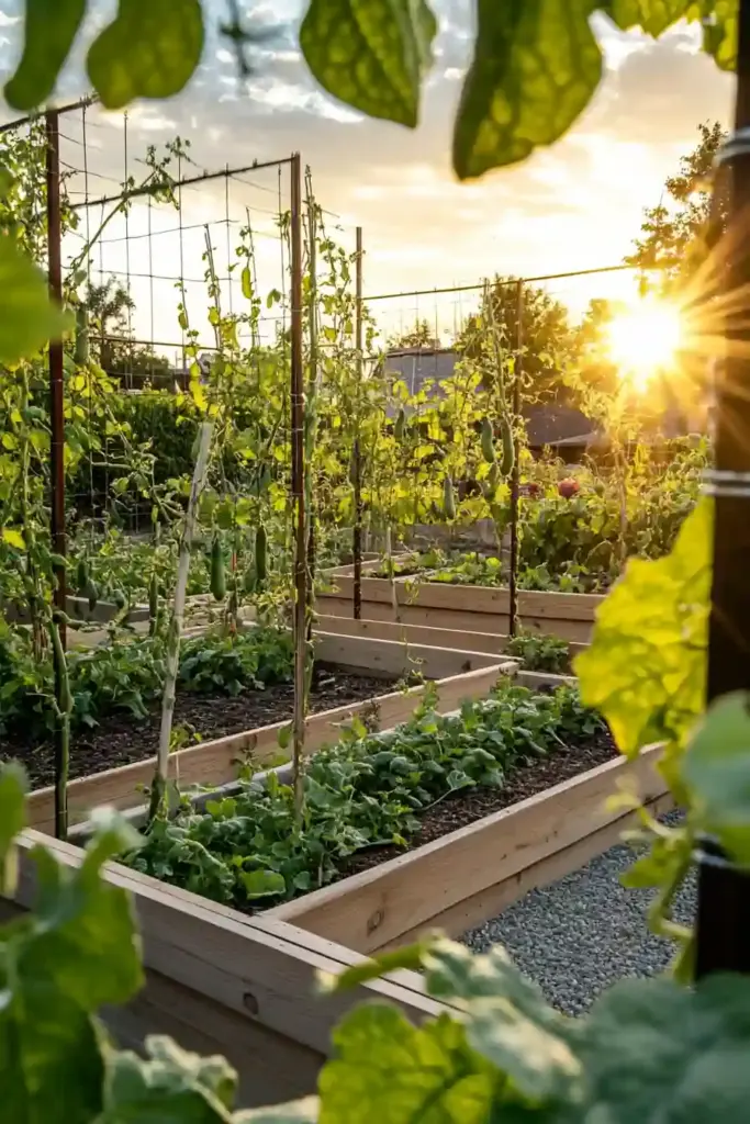 Creative Vegetable Garden Design Ideas to Transform Your Backyard Raised Beds with Trellises: Grow Up, Not Out