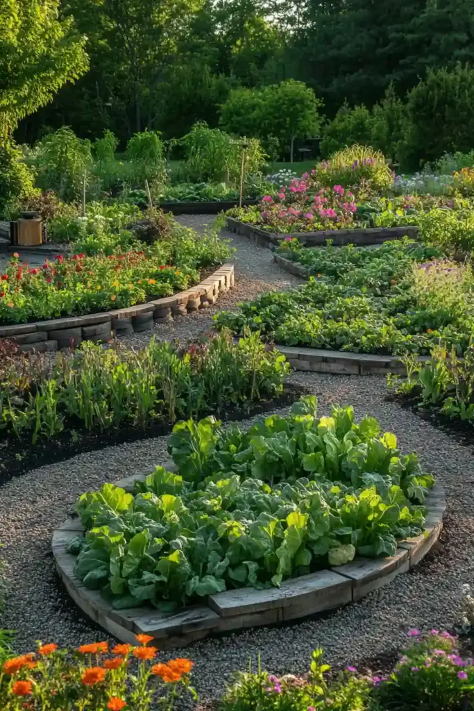 Creative Vegetable Garden Design Ideas to Transform Your Backyard Square, Circular, and Artistic Garden Shapes: Design with Personality