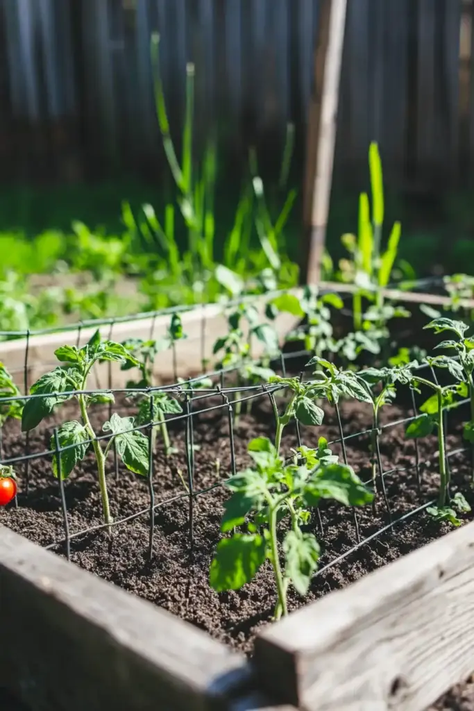 1. Easy Metal Cucumber Trellis